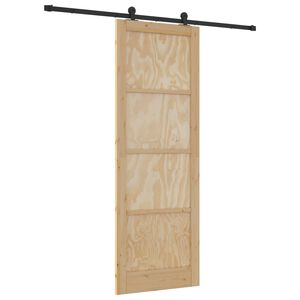 vidaXL Porta scorrevole ORKDAL 83 x 232 cm Legno Massello di Pino