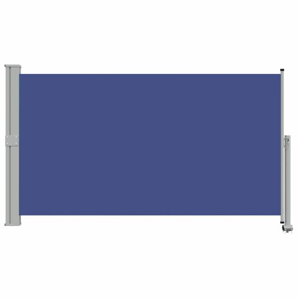 vidaXL Tenda da Sole Laterale Retrattile per Patio 140x300 cm Blu