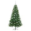 vidaXL Albero di Natale con 150 LED con supporto Verde 150 cm PE