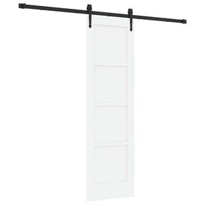 vidaXL Porta scorrevole ORKDAL Bianco 61 x 198,5 cm Pino massello
