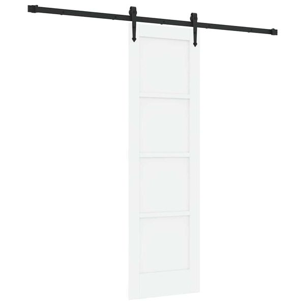 vidaXL Porta scorrevole ORKDAL Bianco 61 x 198,5 cm Pino massello