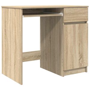 vidaXL Scrivania Rovere Sonoma 86x49x76 cm in Legno Multistrato