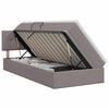 vidaXL Letto con contenitore e materasso Tortora 90 x 200 cm Velluto