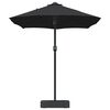 vidaXL Ombrello da giardino Nero 385 x 209 x 244 cm Tessuto
