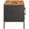 vidaXL Mobile Porta TV 110x35x40 cm in Legno Massello di Mango Grezzo
