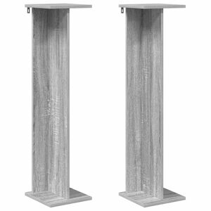 vidaXL Supporto per piante Sonoma grigia 25 x 25,5 x 100,5 cm