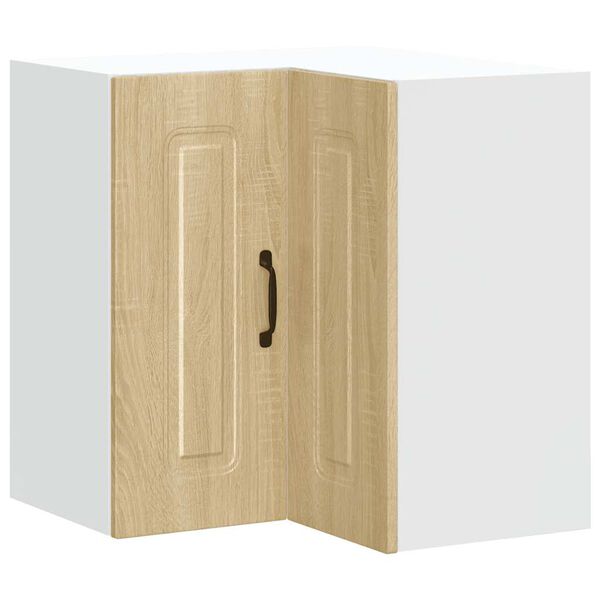 vidaXL Pensile da Cucina ad Angolo Kalmar Rovere Sonoma in Truciolato