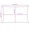 vidaXL Parasole a Vela Oxford Rettangolare 5x7 m Gialla