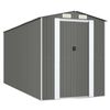 vidaXL Capanno da Giardino Grigio Chiaro 192x440x223cm Acciaio Zincato