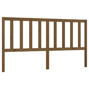 vidaXL Testiera per Letto Ambra 206x4x100 cm in Legno Massello di Pino