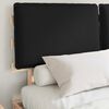 vidaXL Letto con Testiera Rivestita Nero 150 x 200 cm Pino massello