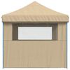 vidaXL Tenda Party Beige 279 x 410 x 315 cm Tessuto Oxford