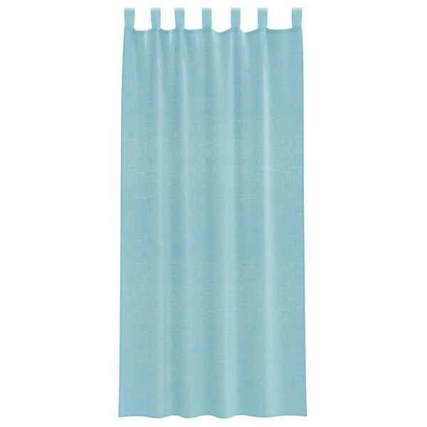 vidaXL Tende in Voile con Passanti 2 pz Turchese 140x225 cm