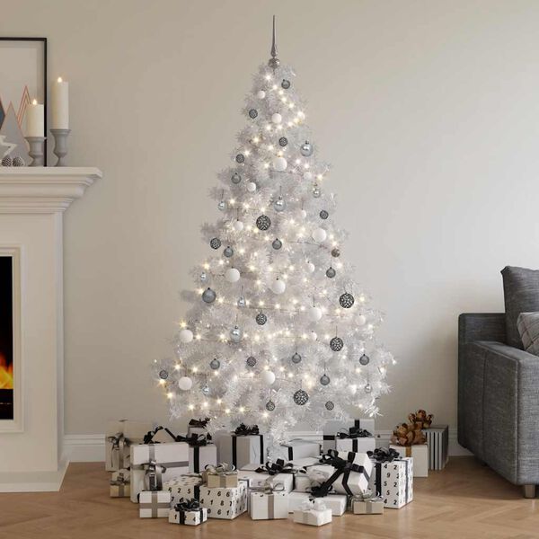 vidaXL Albero di Natale Preilluminato con Palline 180 cm 620 Rami