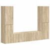 vidaXL Set mobile TV 6 pz Rovere Sonoma Legno ingegnerizzato