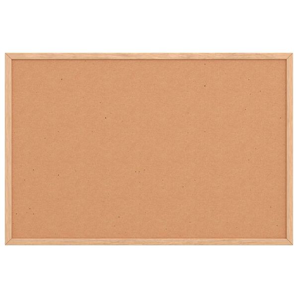 vidaXL Bacheca in sughero con cornice in legno massello di pino 60x40 cm