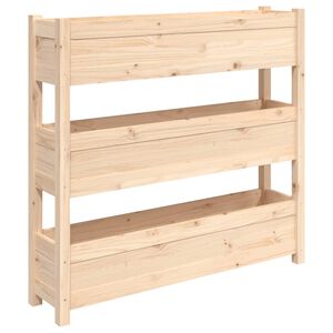 vidaXL Fioriera 112x25x104,5 cm in Legno Massello di Pino