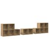 vidaXL Set di mobili TV 8 pz Rovere artigianale Legno ingegnerizzato