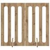 vidaXL Recinto pieghevole per animali 2 pcs Rovere Artigianale