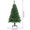 vidaXL Albero di Natale artificiale con 150 LED Verde 150 cm