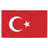 vidaXL Bandiera della Turchia 90x150 cm