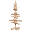 vidaXL Albero di Natale Decorativo in Legno 60 cm Legno Massello Pino