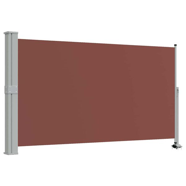 vidaXL Tenda da Sole Laterale Retrattile per Patio 140x300cm Marrone