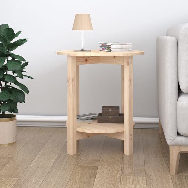 vidaXL Tavolino da Salotto &Oslash; 55x60 cm in Legno Massello di Pino