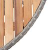 vidaXL Tavolo da Giardino Grigio 115x74cm in Polyrattan e Legno Acacia