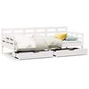 vidaXL Dormeuse con Cassetti Bianco 90x190 cm Legno Massello di Pino