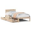 vidaXL Giroletto con Cassetti 90x200 cm in Legno Massello di Pino