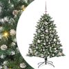 vidaXL Albero di Natale artificiale con 150 LED Verde 120 cm