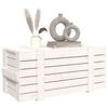 vidaXL Contenitore Portaoggetti Bianco 91x40,5x42 cm Massello di Pino