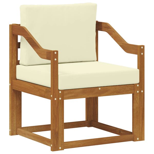 vidaXL Divano da esterno Legno di Acacia Massello e Poliestere