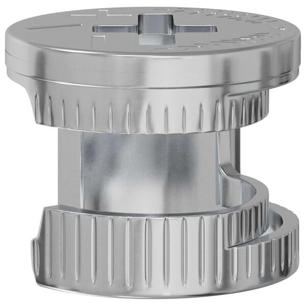 vidaXL Dadi con bloccaggio a cam 12 pcs Argento 12 x 10 mm Metallo