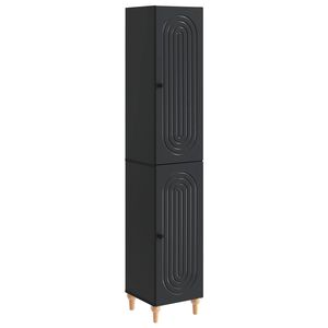 vidaXL Set di armadi 2 pz Nero Legno ingegnerizzato