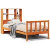 vidaXL Letto Libreria senza Materasso Marrone Cera 75x190 cm in Pino