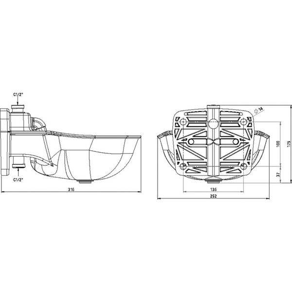 Kerbl Abbeveratoio K75 in Plastica 221875
