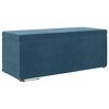 vidaXL Pouf Blu 101 x 41 x 40 cm Velluto e Legno Ingegnerizzato
