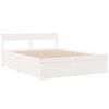 vidaXL Letto senza Materasso Bianco 140x200 cm Legno Massello di Pino