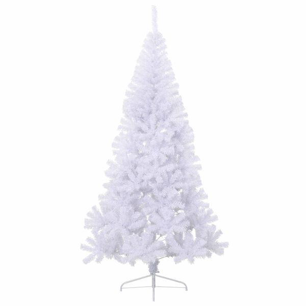 vidaXL Albero di Natale artificiale Bianco 240 cm PVC e Acciaio
