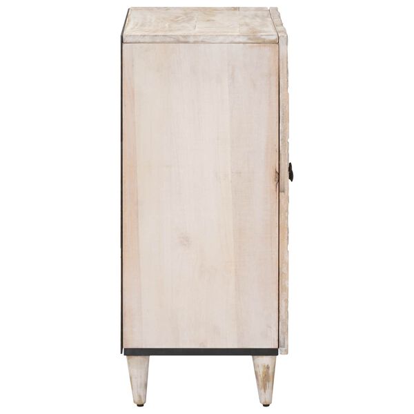 vidaXL Credenza con Ripostiglio Bianco 60 x 33,5 x 75 cm