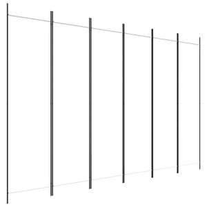 vidaXL Divisorio a 6 Pannelli Bianco 300x200 cm Tessuto
