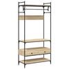 vidaXL Armadio Cassetti Rovere Sonoma 89x39x184,5 cm Legno Multistrato