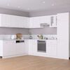 vidaXL Mobile per Frigo “Lyon” Bianco 60x57x207 cm Legno Multistrato