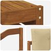 vidaXL Set di divani da esterno con cuscino 9 pcs Naturale e Beige