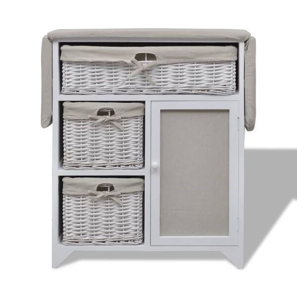 vidaXL Armadietto in Legno con Asse da Stiro