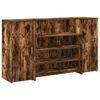 vidaXL Banco Reception Rovere Fumo 180x50x103,5cm in Legno Multistrato