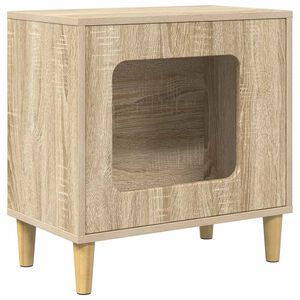 vidaXL Casa per Gatti Sonoma 51 x 30 x 52 cm Legno ingegnerizzato