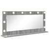 vidaXL Specchio da Vanit&agrave; Grigio Sonoma 100 x 45 x 18 cm Rettangolare